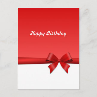 Carte Carte postale Ruban joyeux anniversaire