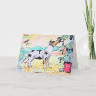 Carte "Carte pour notes du Pickin'" 4x6 de baie