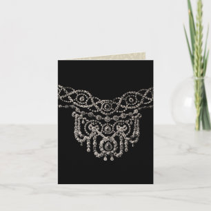 Carte Cartierr Jewelry Necklace ~ Greeting / Note Card
