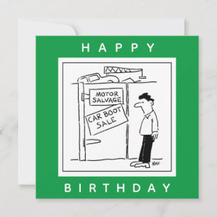 Carte Carton de vente de la voiture de la casse voiture 