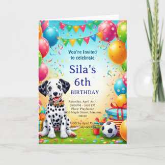 Carte Carton d'invitation personnalisé d'anniversaire Da