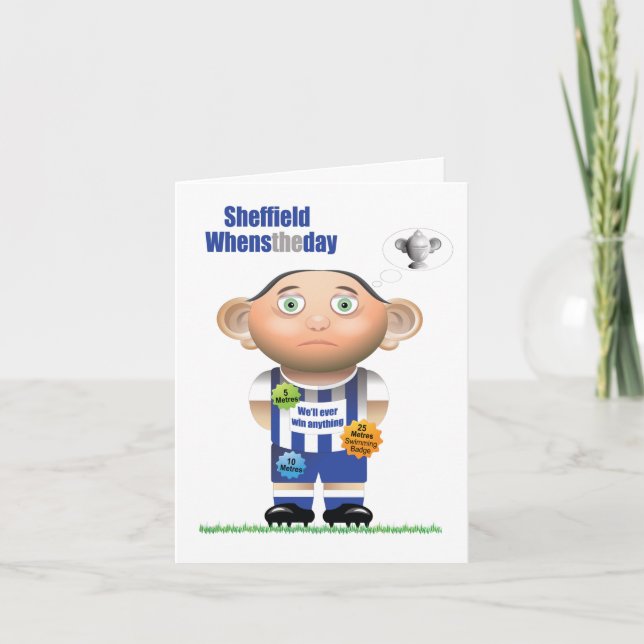 Carte Carton Sheffield Whenstheday (Sheffield Wednesday) (Devant)