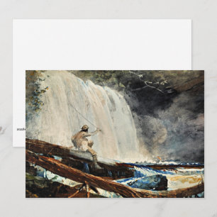 Carte Cascade dans les Adirondacks par Winslow Homer