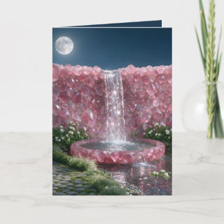 Carte Cascade de Tourmaline Rose d'Octobre
