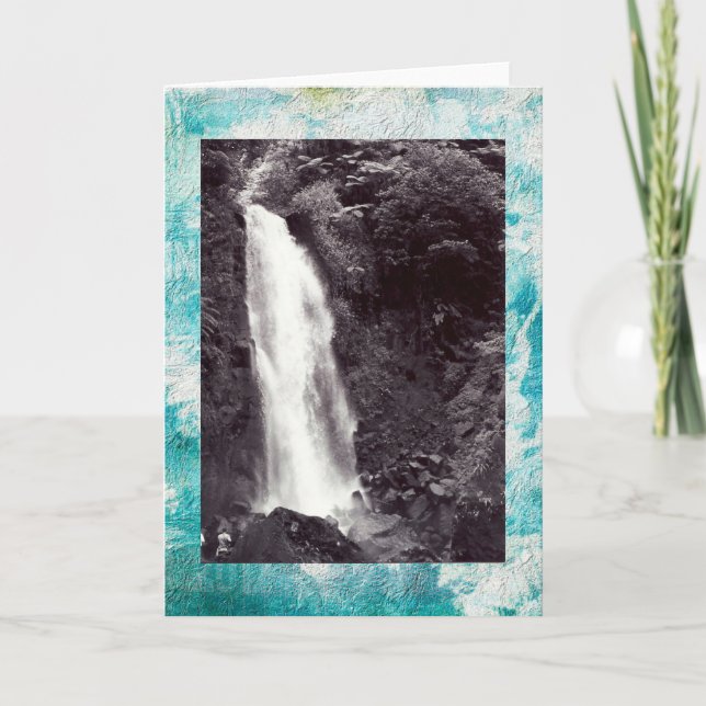 Carte Cascade Greeting Card (Devant)