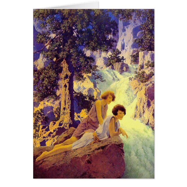Carte : Cascade - Maxfield Parrish (Devant)