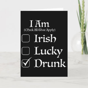 Carte Case à cocher St. Patricks Day 