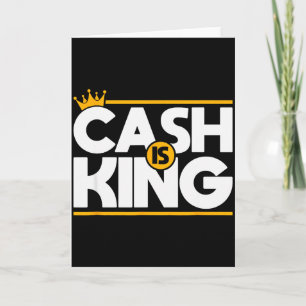 Carte Cash Is King Flux de Trésorerie Entrepreneur Noël