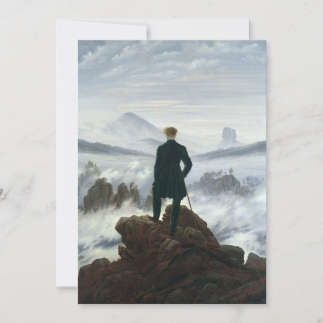 Carte Caspar David Friedrich - Wanderer au-dessus de la  (Devant)