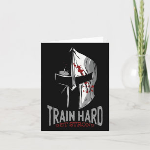 Carte Casque Spartan Sparta Gym Motivation Cadeau