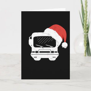 Carte Casquette classique de camping-car cadeau de Noël