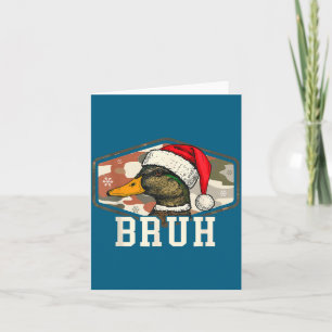 Carte Casquette de chasse camouflage Bruh Santa Duck Hom