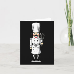 Carte Casquette de cuisinier de Noël Chef Nutcracker