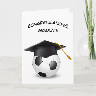Carte Casquette de remise des diplômes sur un ballon de