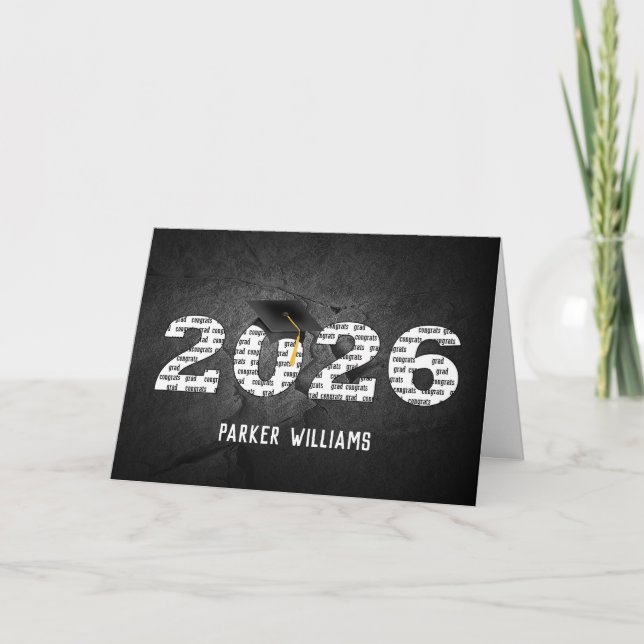 Carte Casquette noire 2025 sur Black Rock (Devant)