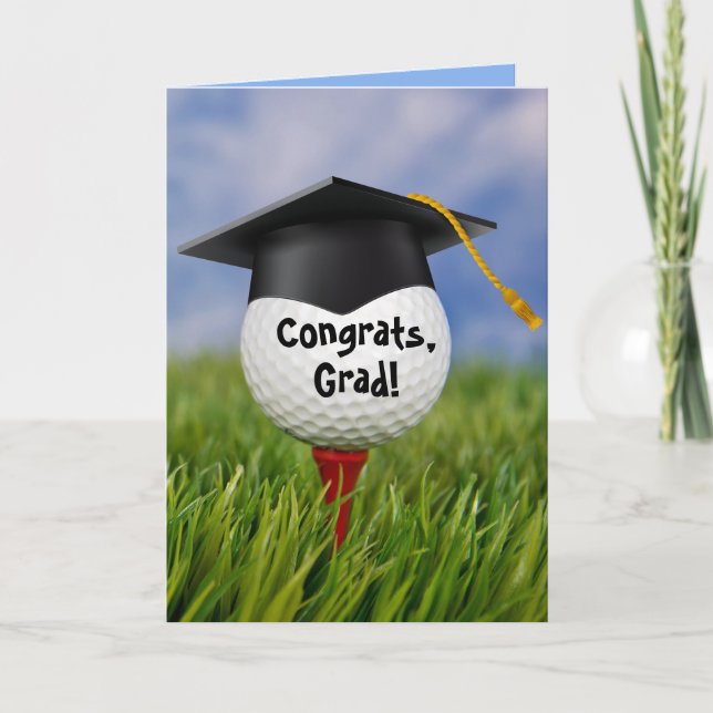 Carte Casquette noire de graduation sur le ballon de gol (Devant)