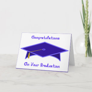 Carte Casquette papier bleu marine de la casquette