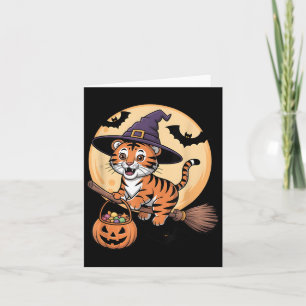 Carte Casquette sorcière Tiger Citrouille Costume d'Hall