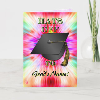 Carte Casquettes, Fille ! (Carte de diplôme)