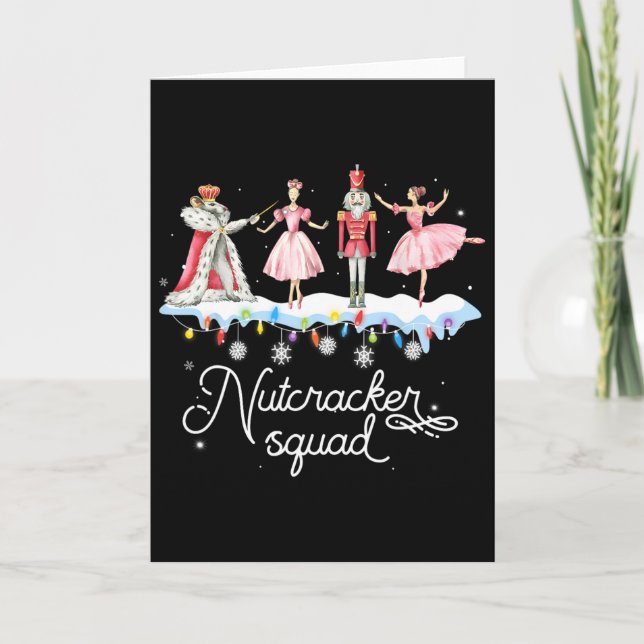 Carte Casse-Noisette de Noël Squad Danse Ballet Femmes E (Devant)