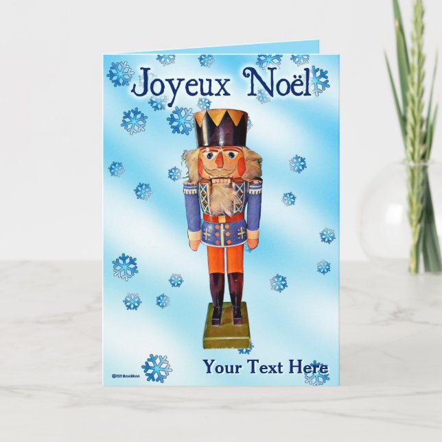 Carte Casse-noix allemand - Joyeux Noël (Devant)