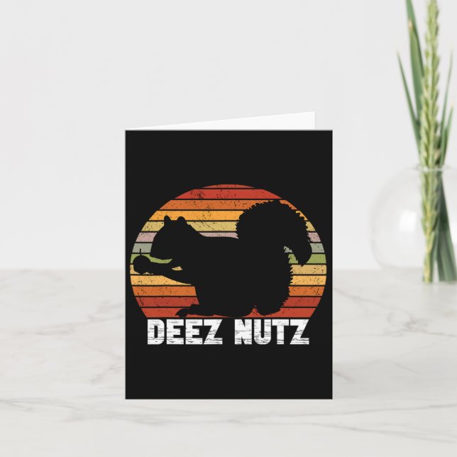 Carte Casse-Noix Deez Nutz Écureuil Gopher Tamia Dees (Devant)