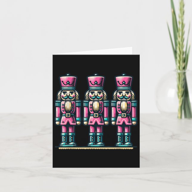 Carte Casse-noix rose Xmas Casse-noix rose (Devant)