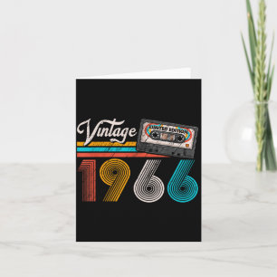 Carte Cassette vintage 1966 60 ans 60e anniversaire