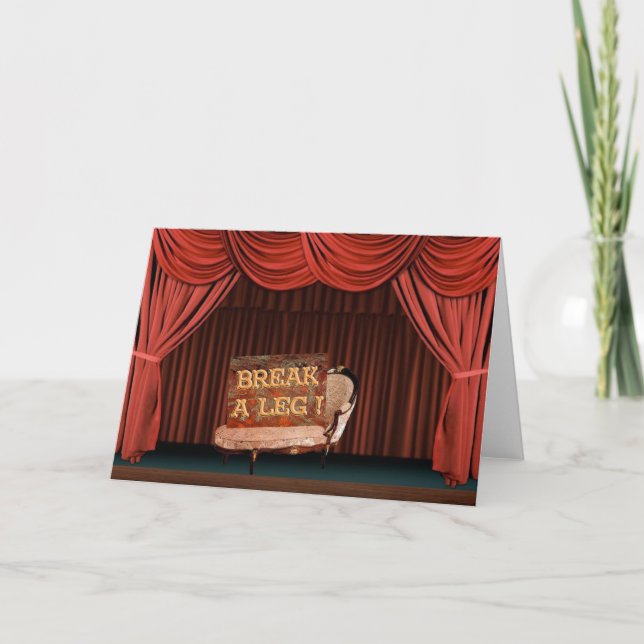 Carte Cassez une jambe (Devant)