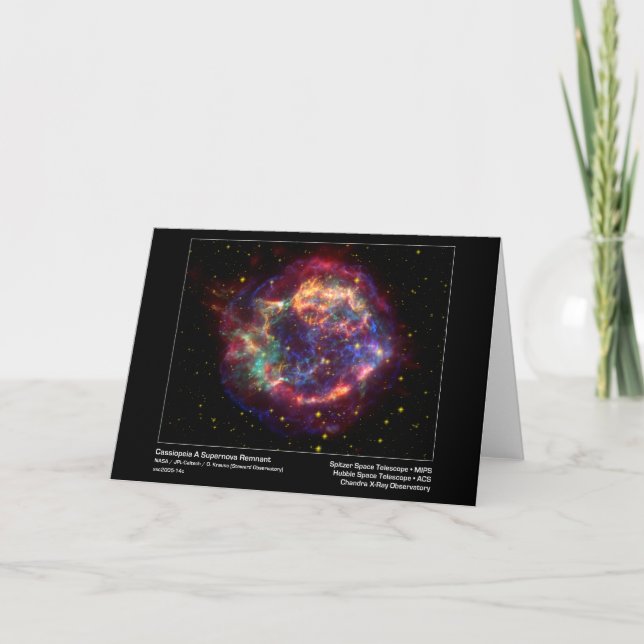 Carte Cassiopeia A Supernova Remnant-Chandra X-ray Obser (Devant)