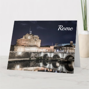 Carte Castel Sant Angelo la nuit à Rome