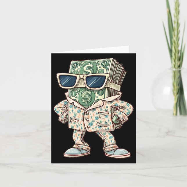 Carte Casual Money Sleepwear Costume For Cash Lovers  (Devant)