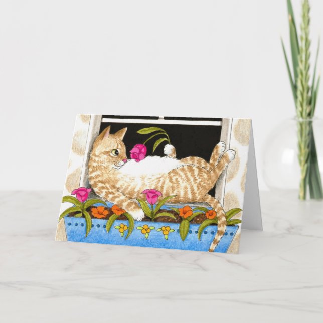 Carte Cat 451 funny Greeting Card (Devant)