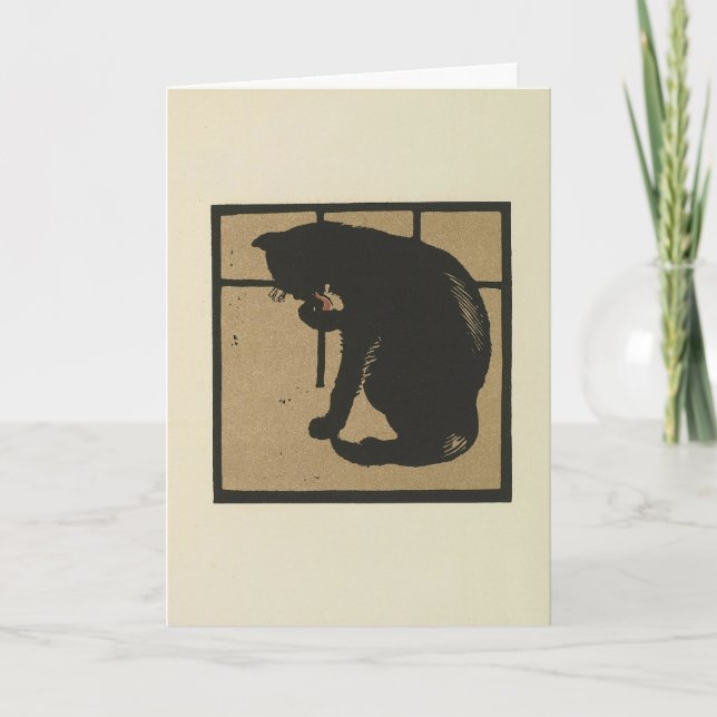 Carte Cat - Animaux Carrés Illustration (Devant)