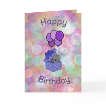cat birthday card