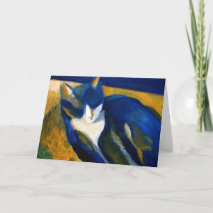 Carte Cat bleu