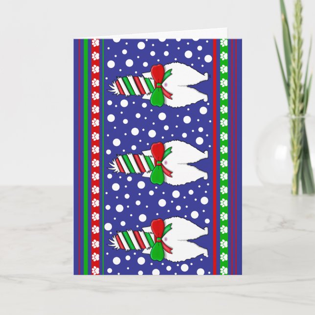 Carte Cat Butt Christmas Green (Devant)