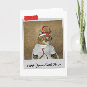 Carte Cat Doctor Funny Card
