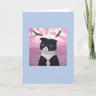Carte Cat Dora-chan bleu #3