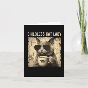 Carte Cat Kamala 2024 Harris - Enfless Cat Lady Vintag