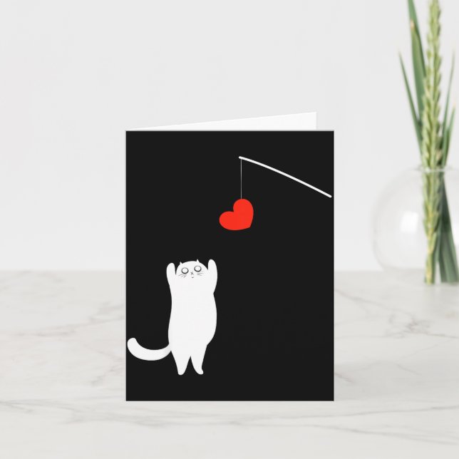 Carte Cat Lover Valentine's Day Animal Affection Love Fu (Devant)