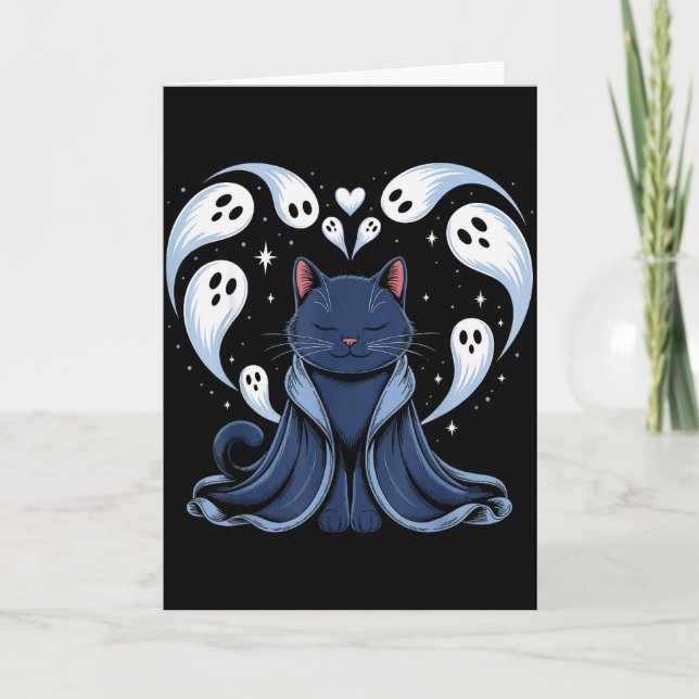 Carte Cat Meme Wizard Soky Fantasy Kitty  (Devant)