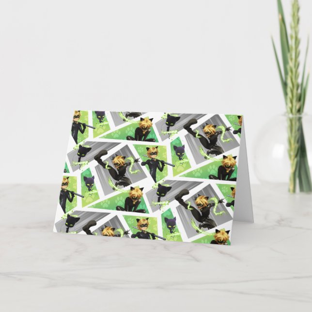 Carte Cat Noir & Motif Plagg (Devant)