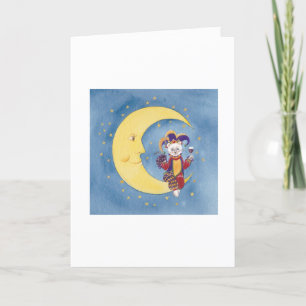 Carte Cat on moon