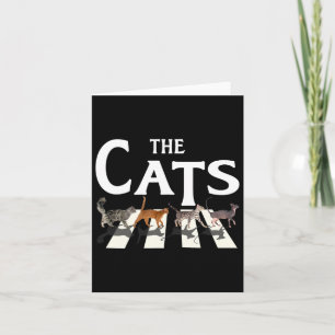 Carte Cat Rock Music Drôle Amoureux des chats Cadeaux Po