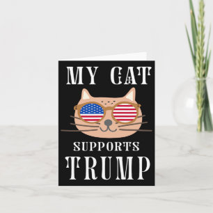 Carte Cat soutient Trump 2024 Reprendre l'élection améri