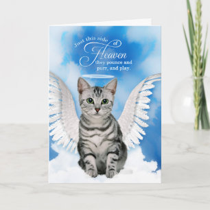 Carte Cat Tabby Angel Animal Sympathy Rainbow Bridge