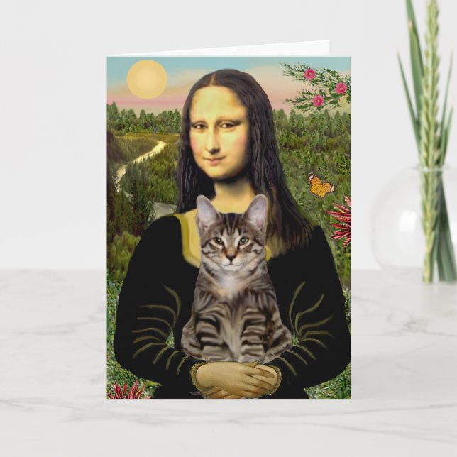 Carte CAT (Tabby) - Mona Lisa (Devant)