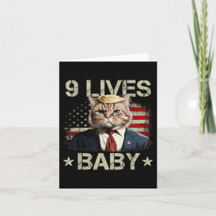 Carte Cat Trump 9 Vies Bébé Funny Trump Cat 9 Vies