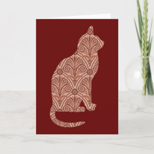Carte Cat Vintage Floral Card Series 11